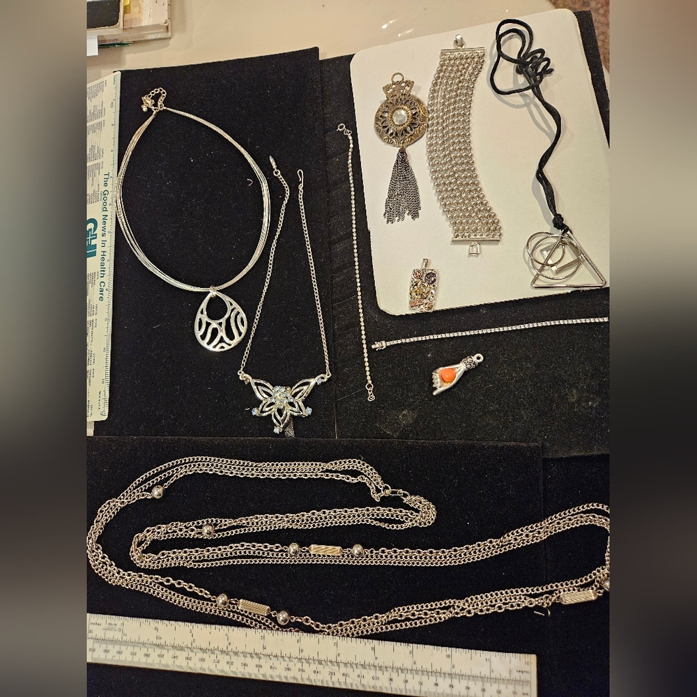 Ten Piece Bundle of Silver Jewelry